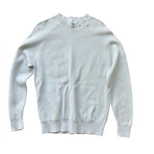 Zara Man Crewneck Sweater, Gray - Size M